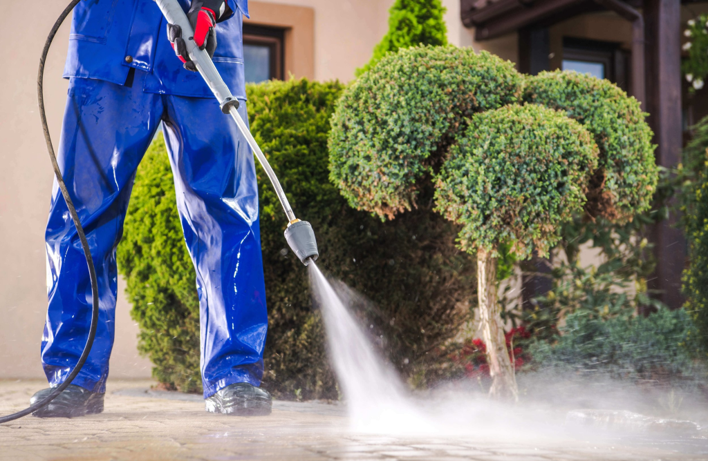 A Sparkling Closter Home with Pressure Washer